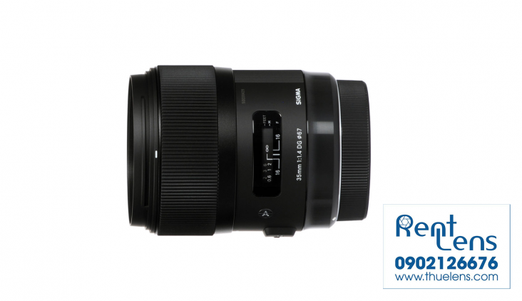 Ống kính máy ảnh - Lens: Cho thue ong kinh Ha Noi - Lens Sigma 35mm f/1.4 Art For Canon